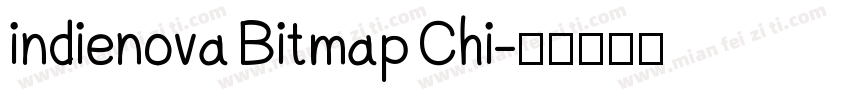 indienova Bitmap Chi字体转换